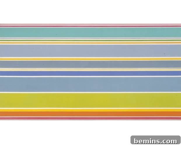 The Art of Modern Replication 6 Kenneth Noland's 'Summer Plain, 1967' recreated as DIY large wall art