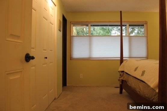 Elegant Newlywed Bedroom Sanctuary Unveiled 4 Before and after of bedroom walls, showcasing the dramatic change