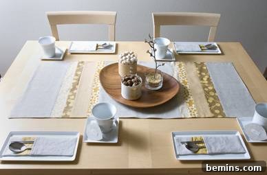 Handmade Table Runner and Utensil Holders