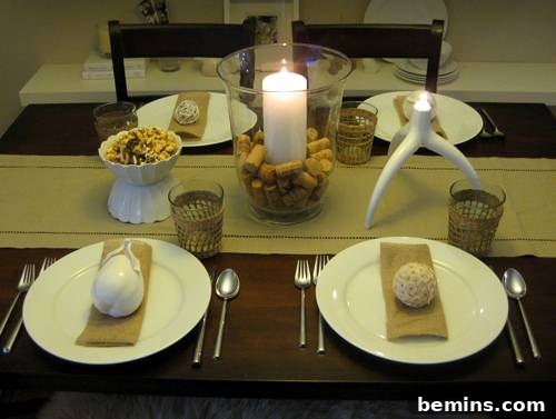 Table Setting with Mixed Textures and Shapes