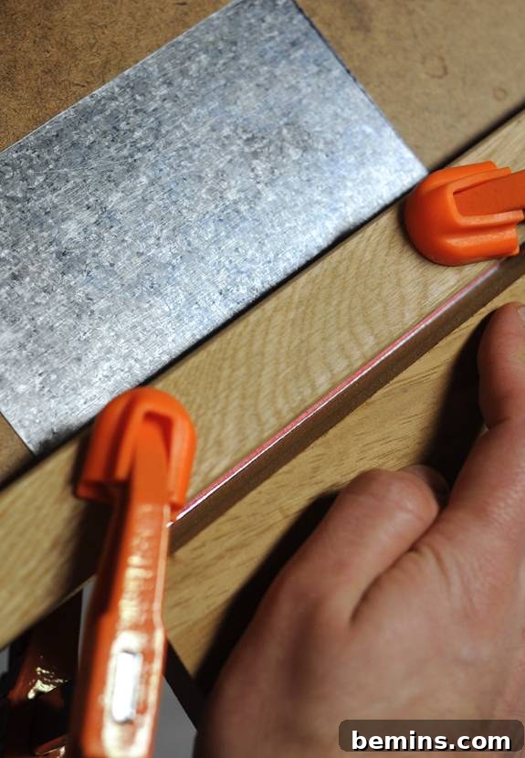 Drilling the Aluminum Sheet for the Roof