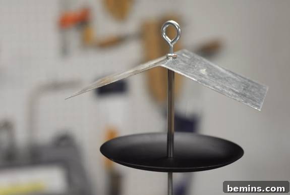 Connecting the Base and Roof with the Threaded Rod