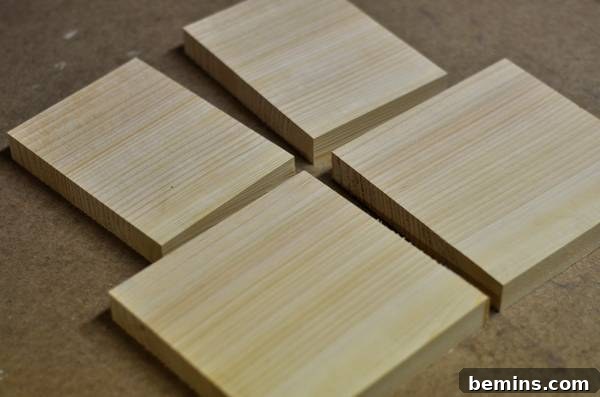 Preparing Wood Boards for DIY Birdhouse
