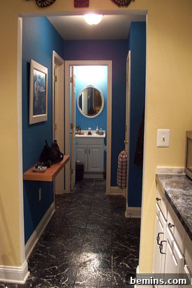 Hallway transformed into a stylish and inviting space