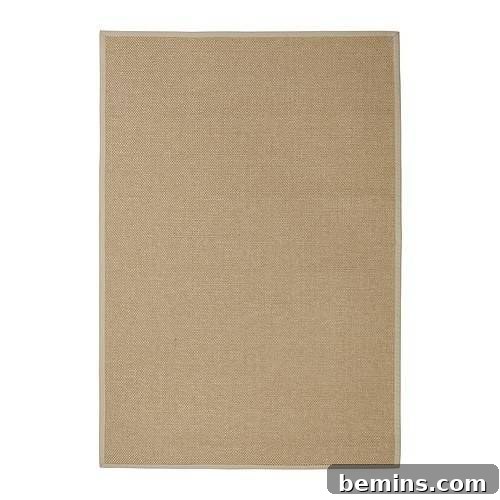 Ikea Egeby Rug Before DIY Transformation