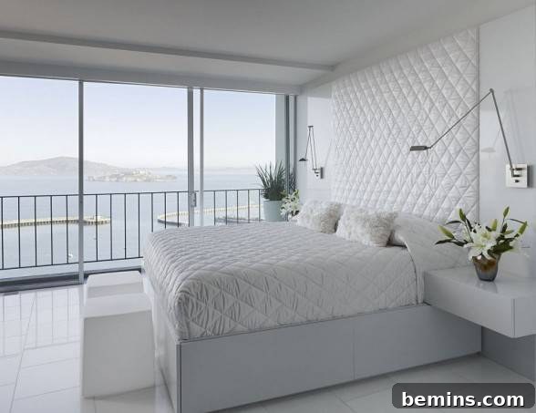 Comfortable Coastal Bedroom with Ocean View