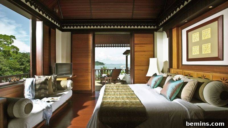 British Colonial Inspired Coastal Bedroom