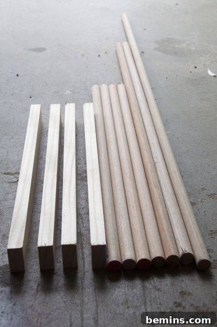 Cut Pine Pieces