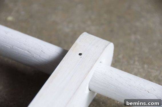 Nailing Dowels in Place