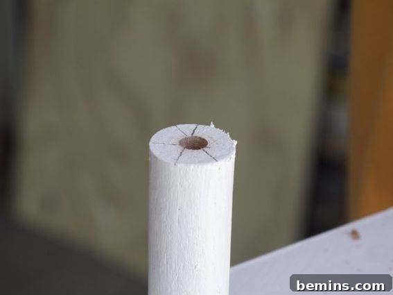 Drilling Knob Holes Detail