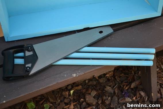 Cutting the Wooden Dowel