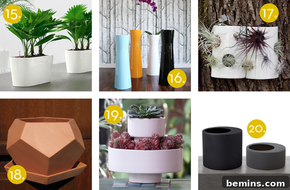 Self-watering and unique planter designs