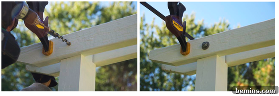 Attaching Beams to Pergola Posts