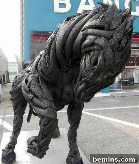 Tire sculpture