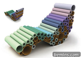 Carpet-sample furniture
