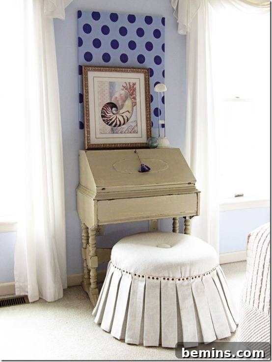 Simple DIY Ottoman Made from Sofa Cushions