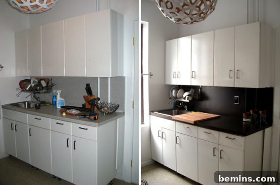 Kitchen with Plywood Countertops