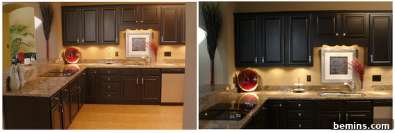 Cabinets Treated with Caromal Colours