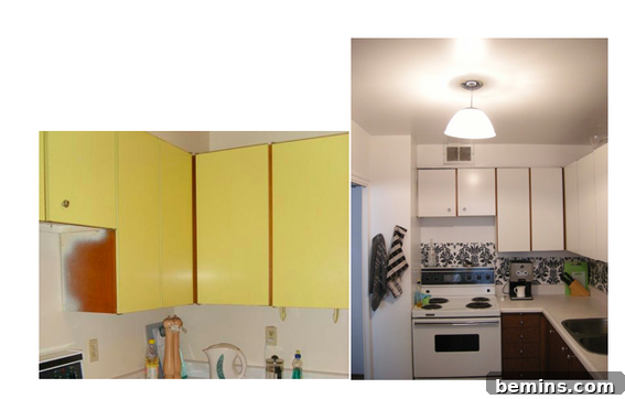 Fabric Covered Kitchen Cabinets