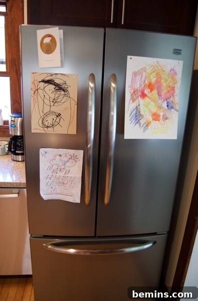 Maytag Refrigerator: French Doors, Stainless-Look, and Magnetic Surface