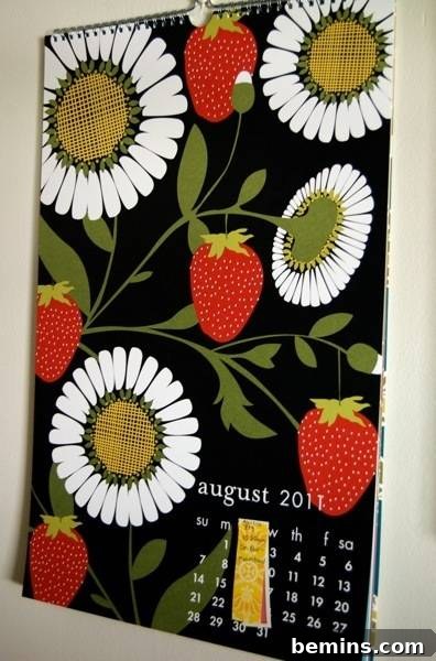 Calendar Art: Adding Color and Functionality to the Kitchen