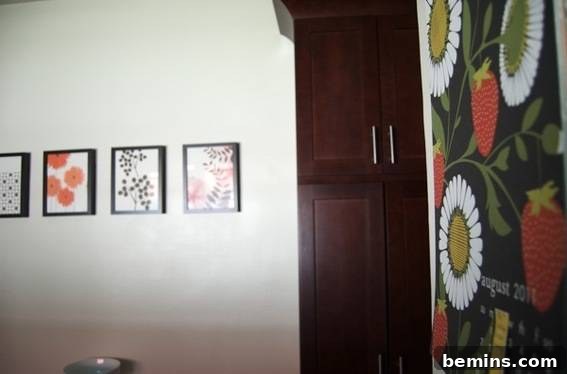 Framed Calendar Pages: Creating a Gallery Wall