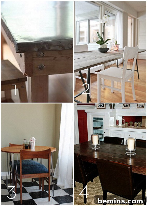 DIY Kitchen Dining Table Idea