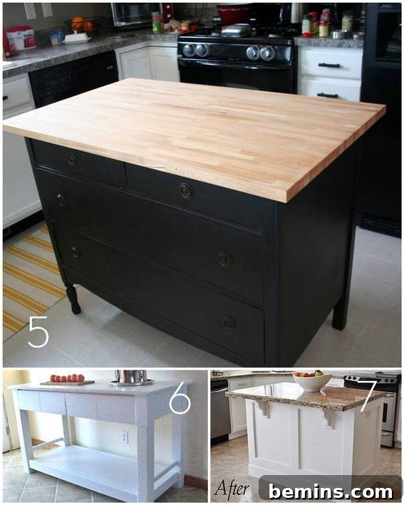DIY Kitchen Island Ideas