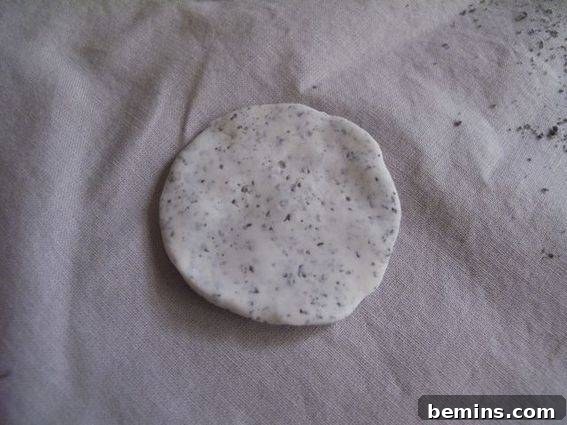 Granite after pressing