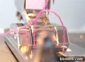 Sewing Machine Basics: A Guy's (and Gal's) Guide to Stitches & Seams Crafting Confidence: Mastering Stitches and Seams for Everyone 6 A close-up view of the needle area of a sewing machine