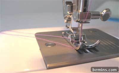 Sewing Machine Basics: A Guy's (and Gal's) Guide to Stitches & Seams Crafting Confidence: Mastering Stitches and Seams for Everyone 7 Sewing machine with thread neatly arranged