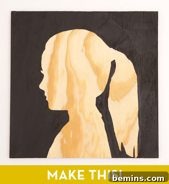 DIY Silhouette Wall Art Example