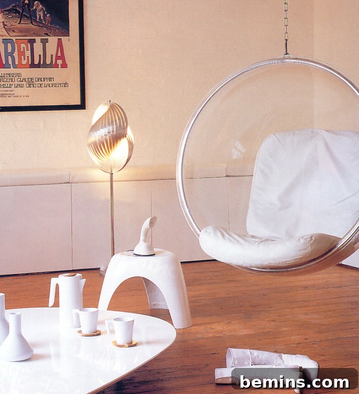 Bubble Chairs: A Pop of Whimsy for Your Space 2 Eero Aarnio Bubble Chair - A transparent design icon