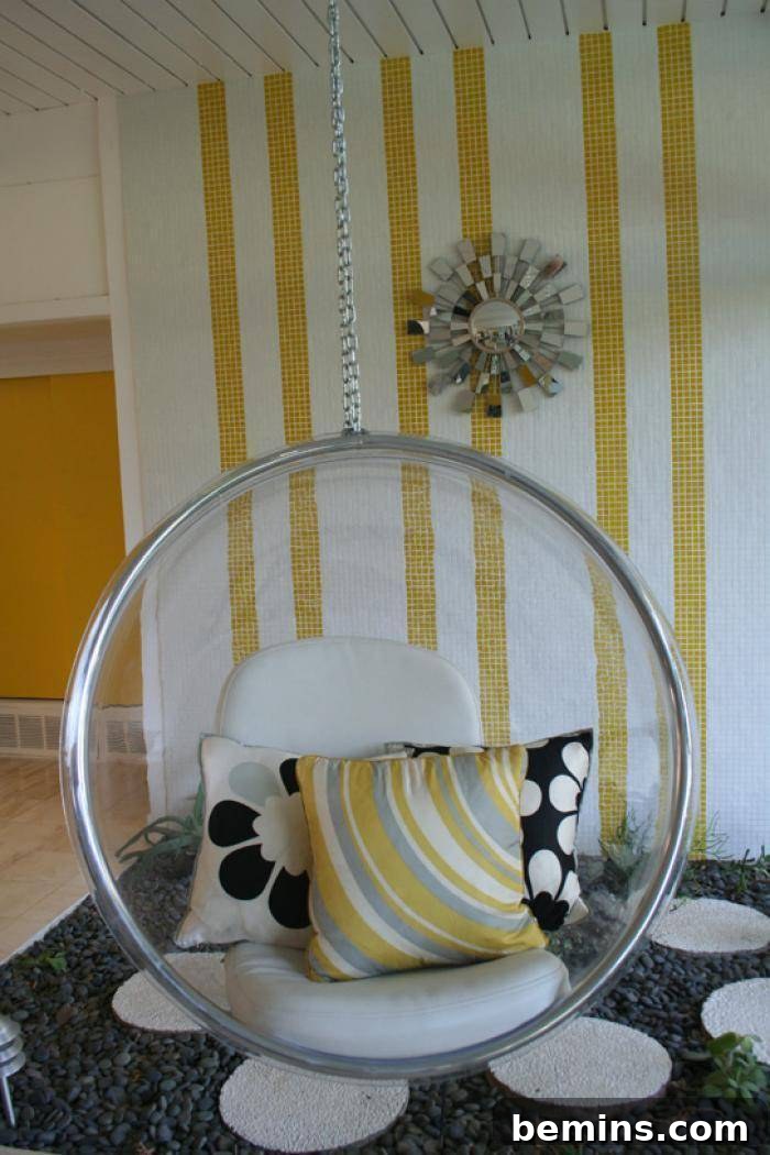 Bubble Chairs: A Pop of Whimsy for Your Space 6 Bubble Chair in a dining room setting