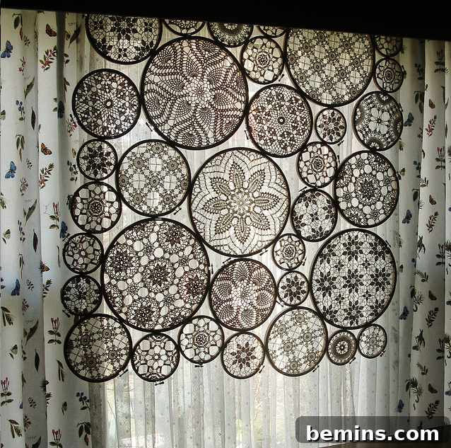 "Curtain in decorated with rangoli designs."
