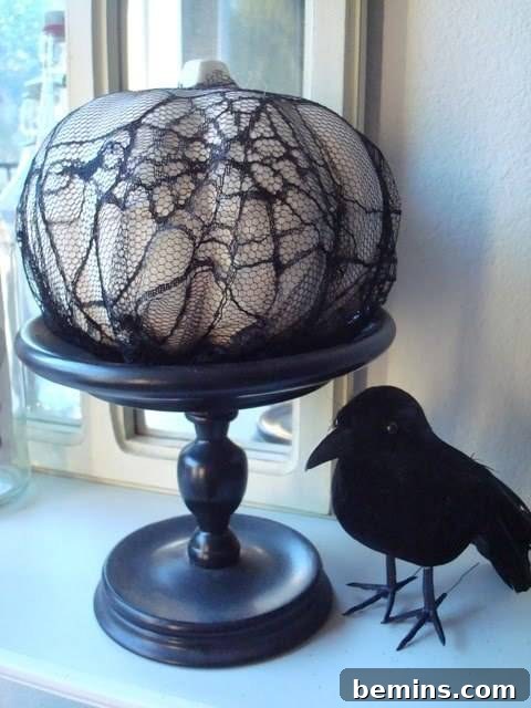 Pumpkin Covered in Lace