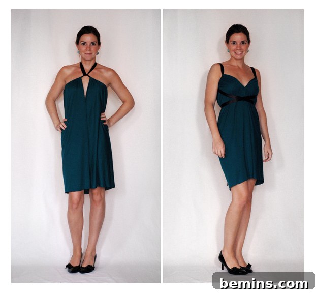 Whip Up a Dress in 15 Minutes: A Beginner's Guide 2 How to make a convertible dress from scratch - easy sewing tutorial