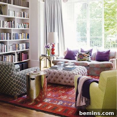 Bohemian Bliss: Interior Design to Feast Your Eyes On 3 Bohemian Living Room: Colourful and Glamorous Design