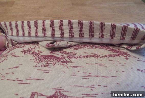 Crafting a Timeless Button Pillow: A DIY Guide 13 Button Back View