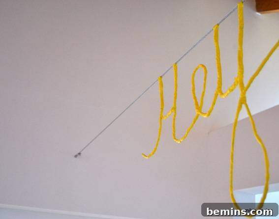 The completed DIY industrial chandelier.