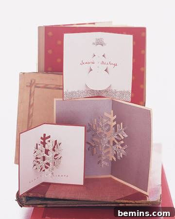 DIY Handmade Christmas Card Ideas - Drying Mittens