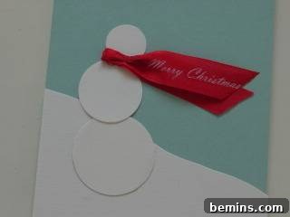 Simple Snowman Christmas Card