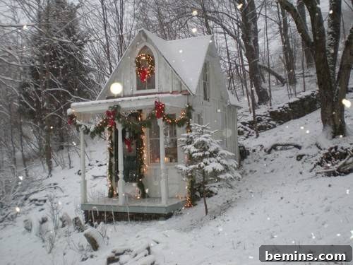 Snow-Covered House: Winter's Egalitarian Beauty