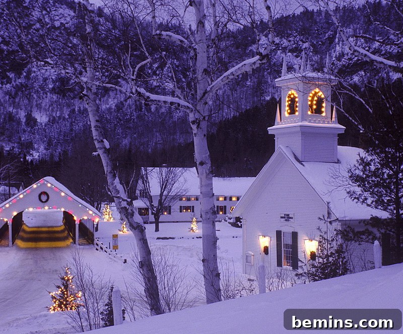 Snow-Covered Church: A Picture of Tranquility