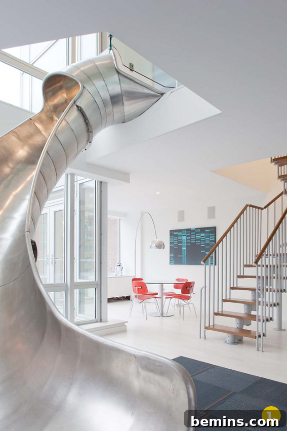 Indoor slide dreams come true