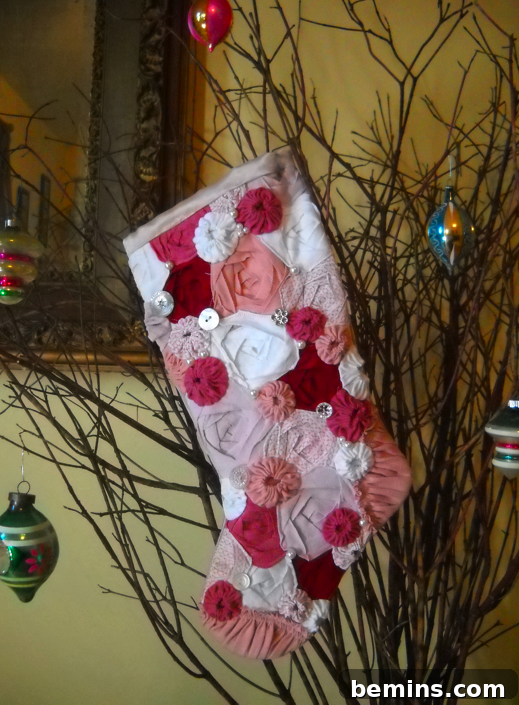 Rosette Christmas Stocking