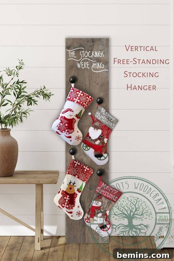 Creative Stocking Display Ideas Without a Fireplace 6 DIY Stocking Hanger