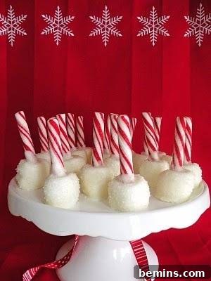 Tray of christmas treats made with candy canes.