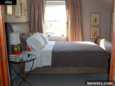 After: A Neatly Made and Inviting Bedroom