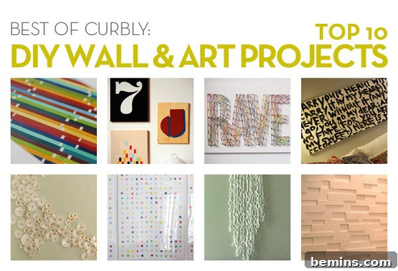 Starbursts and typography wall art inspiration